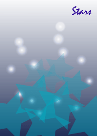 Blue-stars in blue-gradation