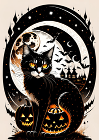 halloween cat Cc6B8D