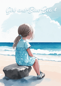 Girl and Blue Sea 4