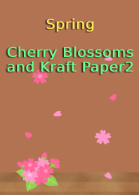 春(桜とクラフト紙2)