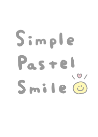 simple smile pastel.