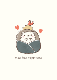 Hedgehog&Onigiri:beige