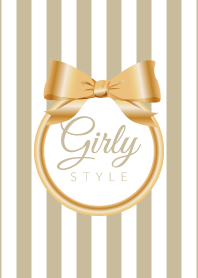Girly Style-GOLDStripes-ver.11