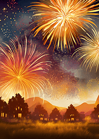 Beautiful Fireworks Theme#401