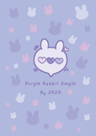 กระต่ายสีม่วง น่ารัก เรียบง่าย - 01