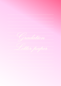 Gradation Letter paper - Pink 5 -