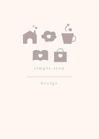 simple icon（グレージュ）