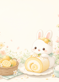Cream White Rabbit Yuzu Roll