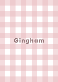 Gingham Plaid - pastel red