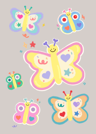 be my butterfly - beige pastel :-)