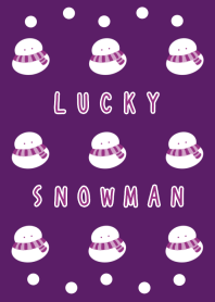 LUCKY SNOWMAN-DEEP PURPLEj