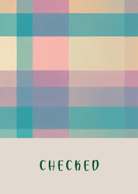CHECKED GREEN PINK - BROWN 8
