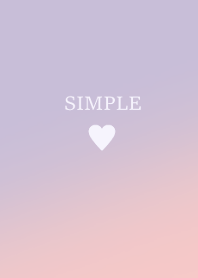 SIMPLE HEART :purplegradation