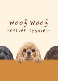 Woof Woof -Cocker Spaniel- AUTUMN COLORS