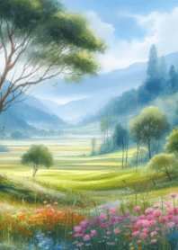 flower field nature simple #347