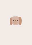 simple Dog theme beige