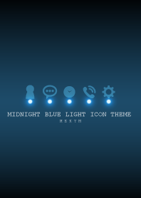 MIDNIGHT BLUE LIGHT ICON THEME -MEKYM-