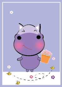 Simple cute hippo theme v.2 (JP)
