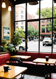 Cozy Coffee shop D7A4B5