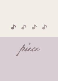 Purple beige.Musical note