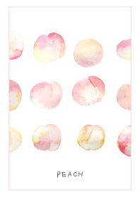 Peach theme. watercolor