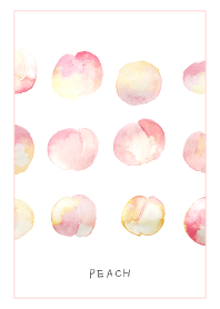 Peach 桃の着せかえ。水彩