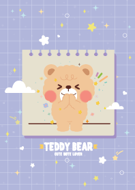 Teddy Bears Note Lover Violet