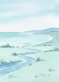 small blue stream