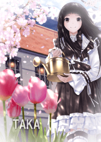 光と花の降る庭で