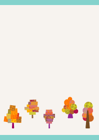 Fun trees01 on blue
