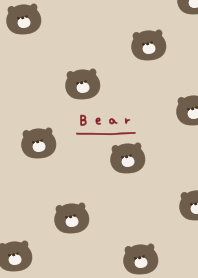 Full of bears. beige.