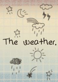 The weather. 天氣簡單畫