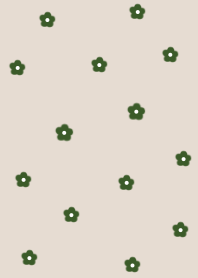 お花柄 (vintagegreen)