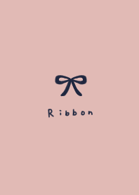 Adult navy ribbon and pink beige.