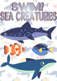 Swim! Sea Creatures Theme (White)