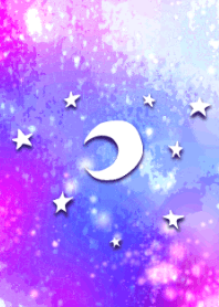 Moon star galaxy