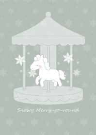 Snowy Merry-go-round -green-