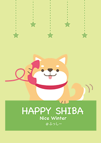 HAPPY SHIBA NiceWinter グリーン@ふっしー