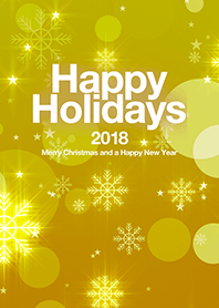 Happy Holidays 2018 stars#02