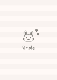 Rabbits Star =Beige= Border