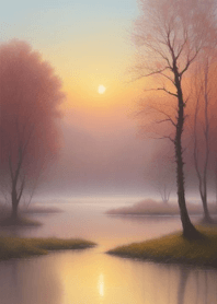 Misty tranquil lake 6E5869