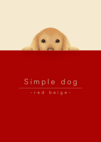 simple dog/red beige