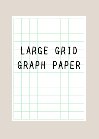 LARGE GREEN GRID GRAPH PAPER-BEIGEj