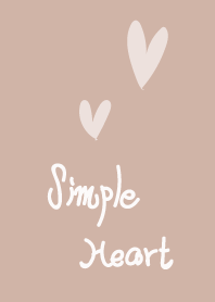 Simple beige heart x g