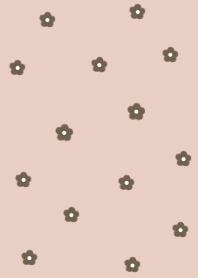 flower pattern =dustypink brown=