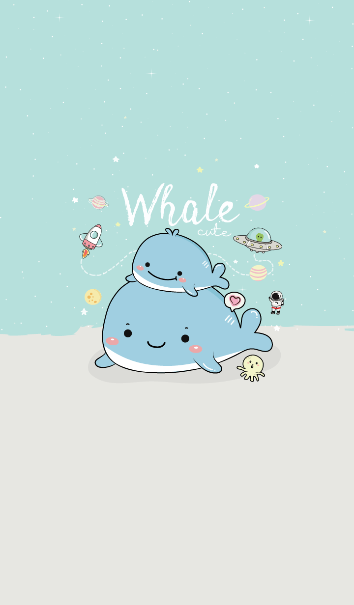 Whale Cute (Blue)