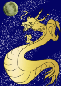 Hunter's moon Dragon dark Blue