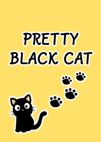 PRETTY BLACK CAT Theme/YELLOW