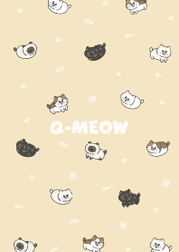 Q-meow3 - pale yellow