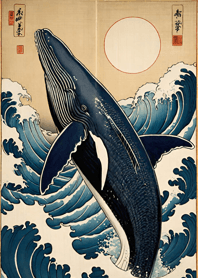 Ukiyo-e - Whale 501352